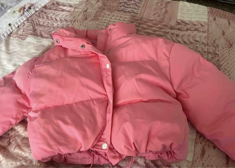 geaca roz shein S/M