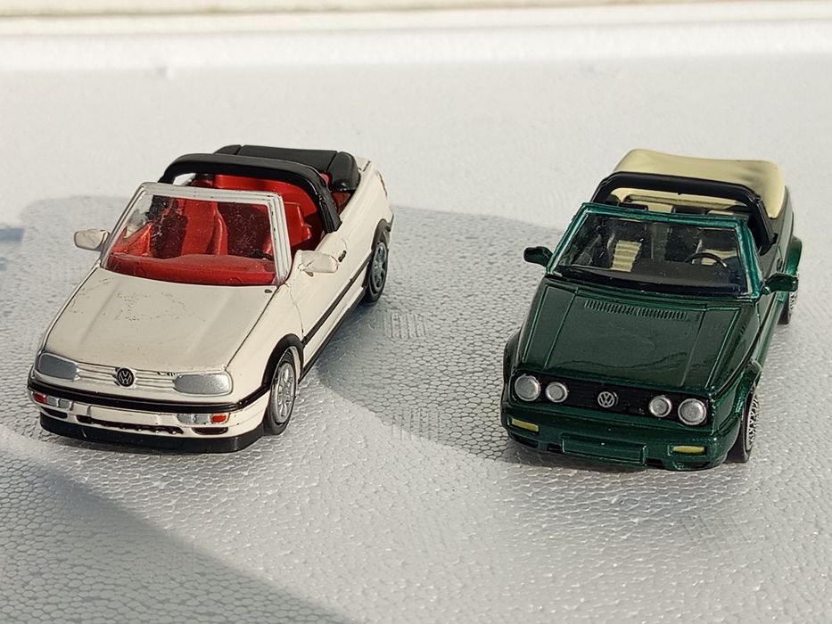 Lot de 2 machete auto 1/43 VOLKSWAGEN GOLF, New-Ray