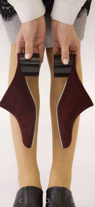 НОВЫЕ мюли в бордовой замши