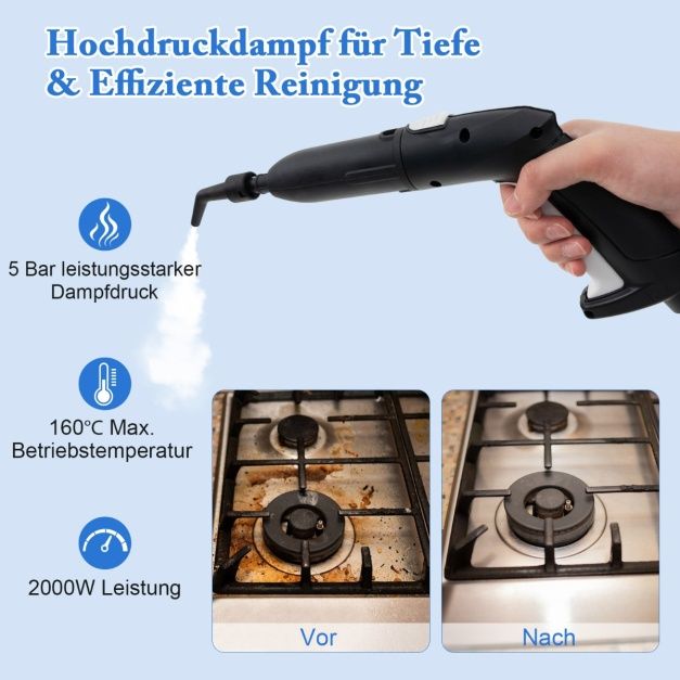 Aspirator cu abur 2000W