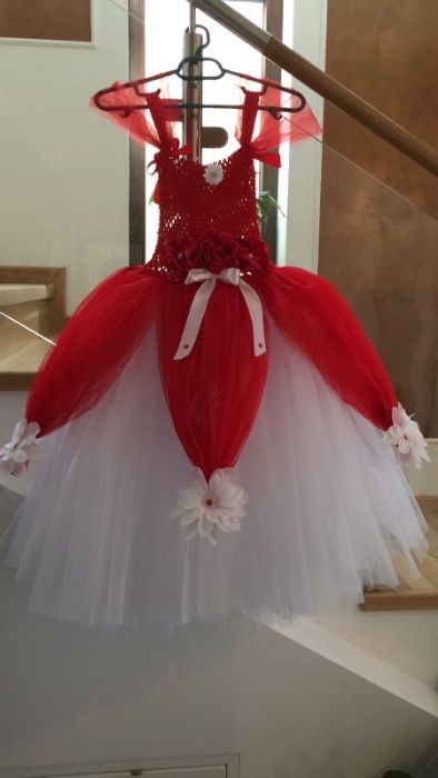 Rochita TUTU Printesa Scufita Rosie Craciunita serbare carnaval cadou