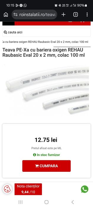 Distribuitor,teava pardoseala si Teava pexal izolata de 20 și 16, pe-x