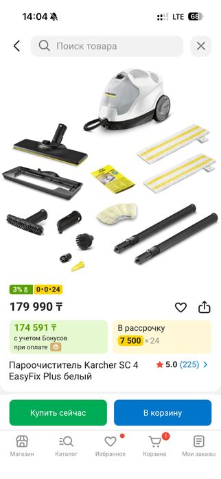 Пароочиститель Karcher