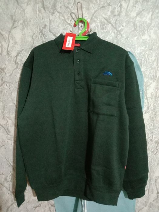 Теплая кофта поло