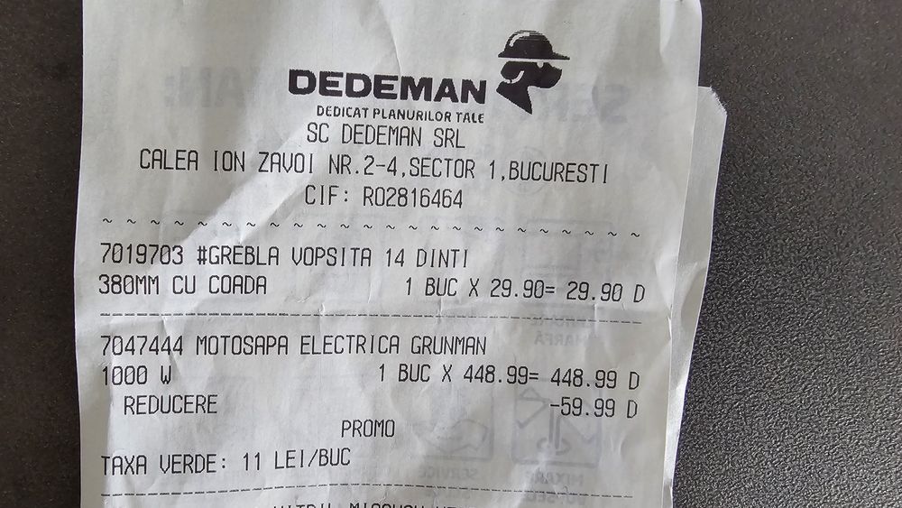 Motosapa electrica Grunman - doar incercata, ca noua.