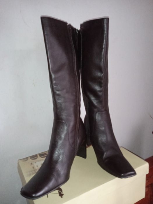 САПОГИ женские, КОЖА, демисезонные, б/у. ПРОДАМ СРОЧНО!!!