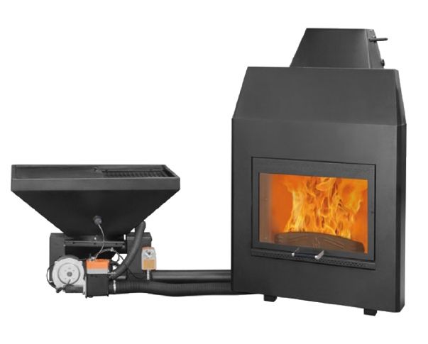 Termosemineu hibrid pe lemne / peleți – Ecosystem 40 Comfort