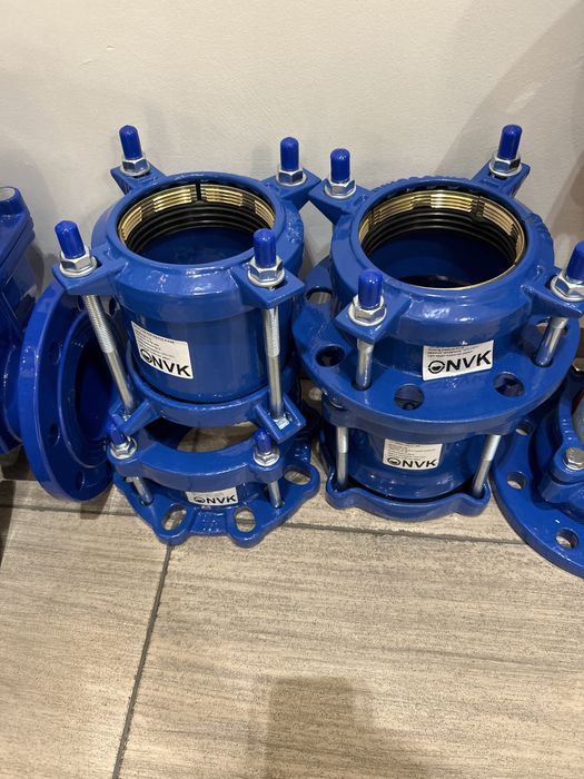 Фиксирующие фланцы для ПЭ и чугунных труб