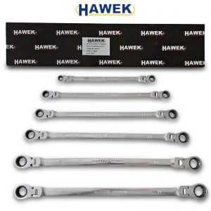 Ключове с тресчотка чупещи удължени 8-19мм HAWEK