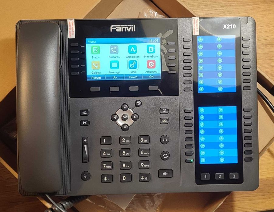 Telefon VoIP, Telefon SIP - Fanvil X210 - IPV6 HD BT RJ45 POE