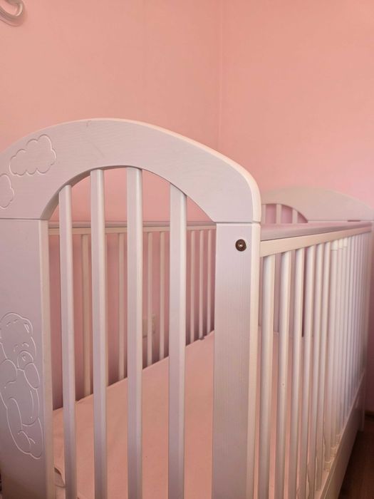 Бебешка кошара TYMON с матрак 120×60см и протектор