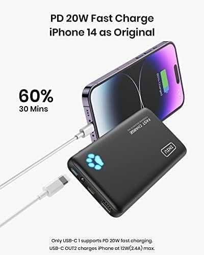 Ново Преносимо зарядно устройство 10000mAh 22,5W PowerBank USB C