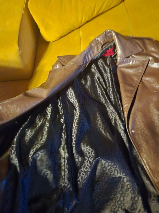 Кожено палто HUGO