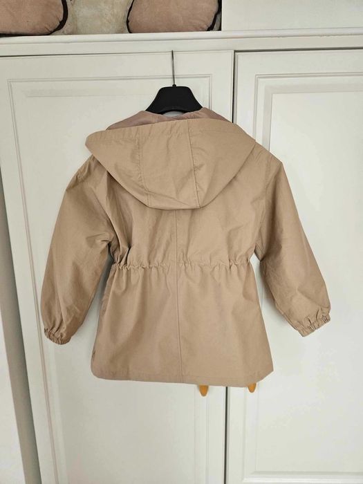 Момичешко яке с качулка Mango 128 см