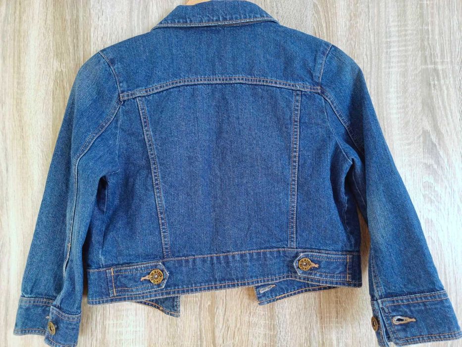 Geaca scurta blugi, maneca 3/4