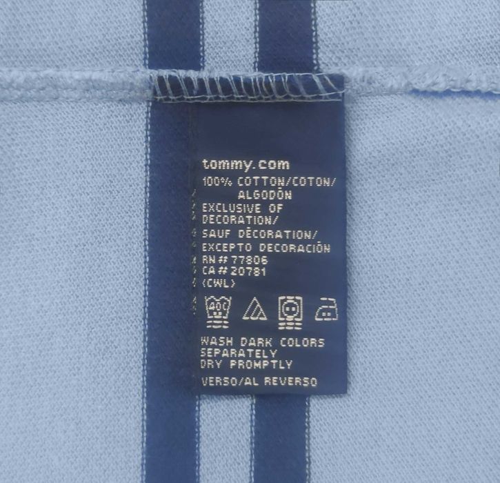 tricou Tommy Hilfiger - blue striped casual