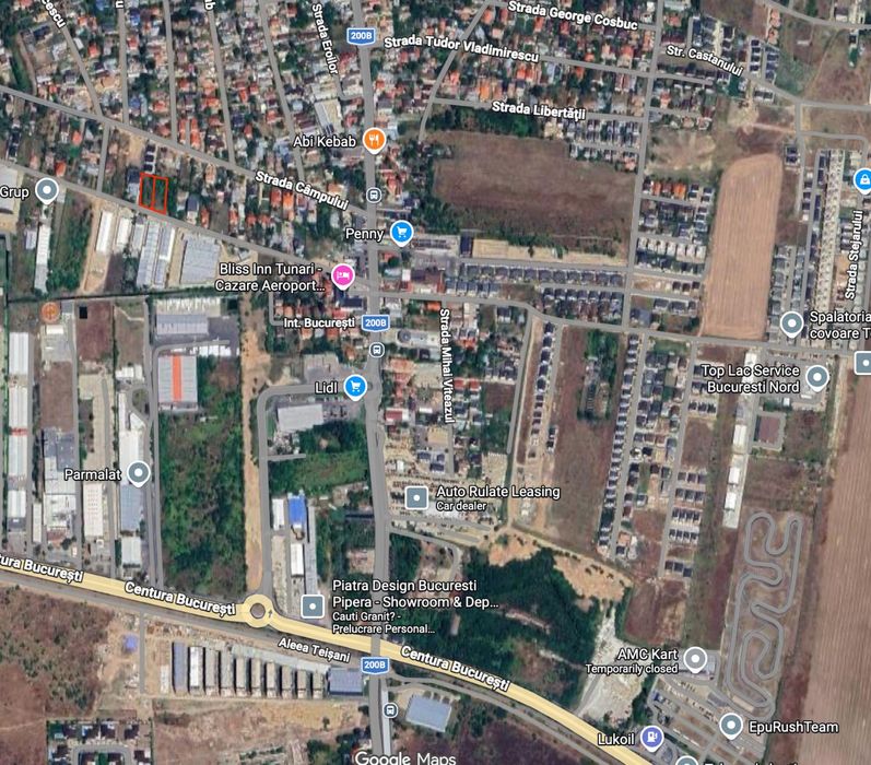 Teren intravilan de vanzare Tunari - 1000 mp