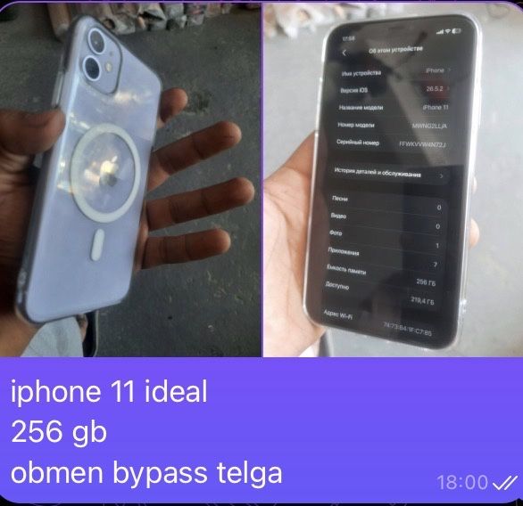 iPhone 11 ideal holatda