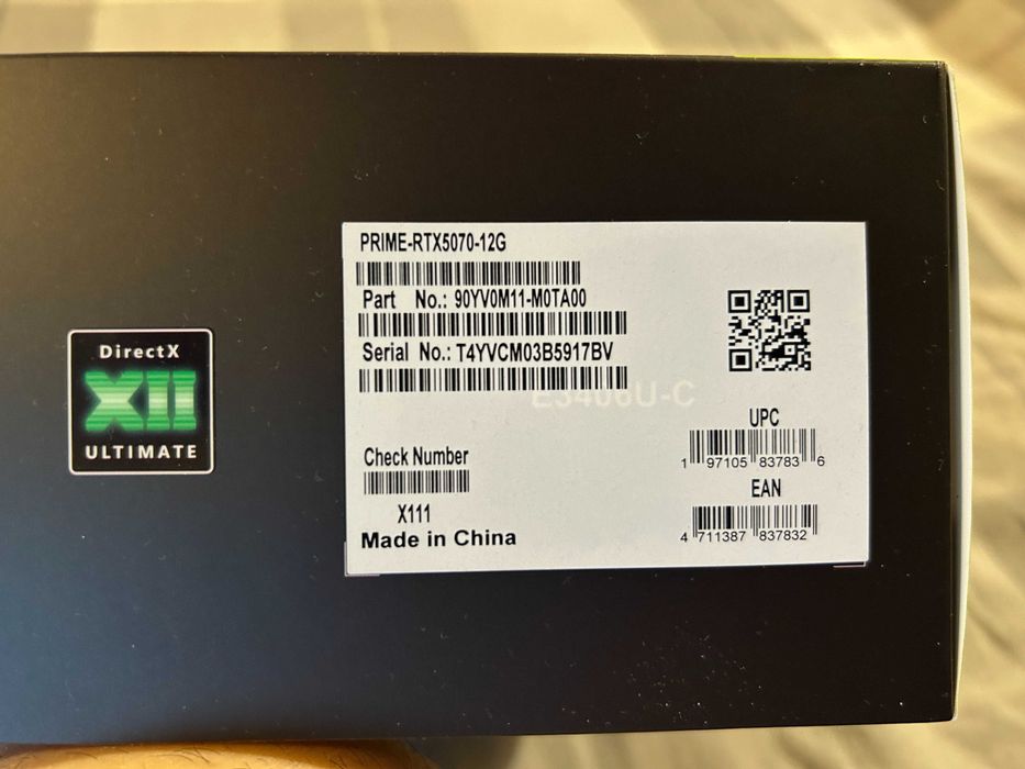 Видеокарта Nvidia™ RTX 5070 12gb на Asus Prime Нова