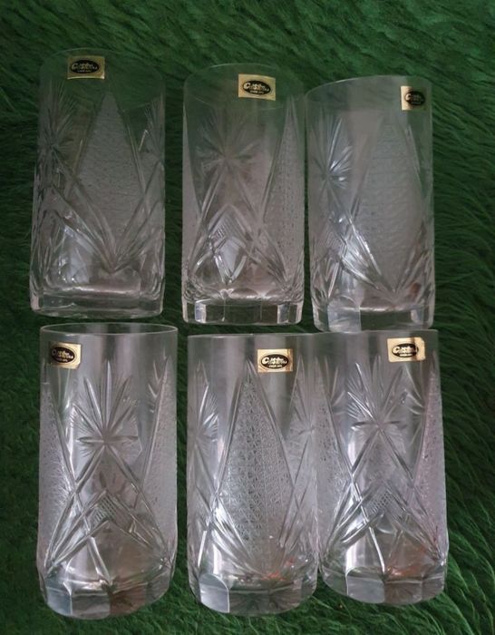 Set 6 Pahare cristal anii 1990