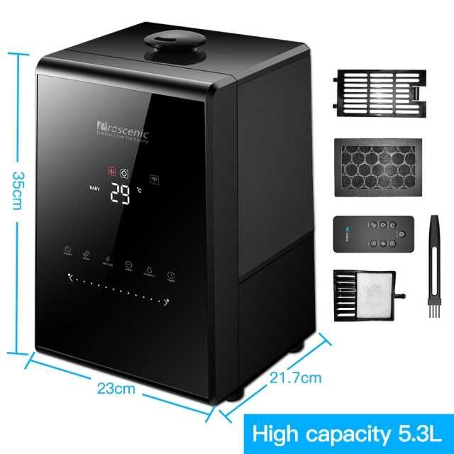 Umidificator Smart Home - control prin aplicație sau asistent vocal