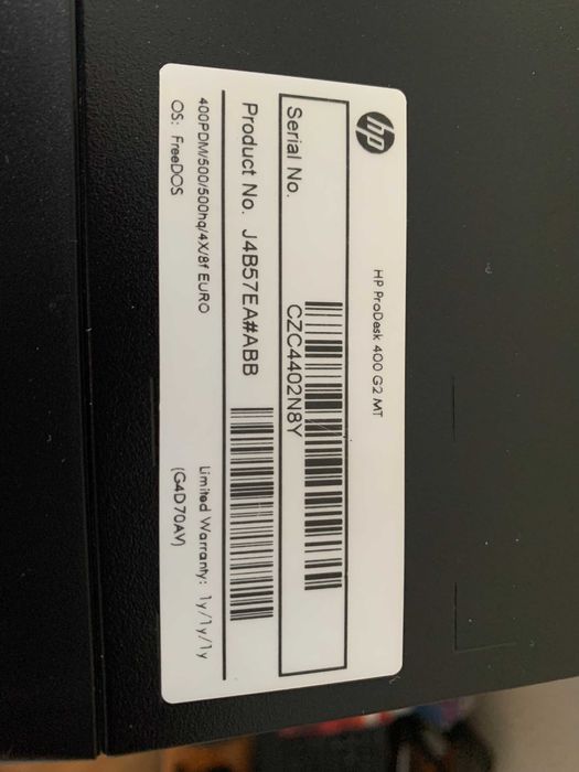 Компютър HP ProDesk 400MT G2, Intel Core i3-4150, 4GB RAM, 500GB HDD