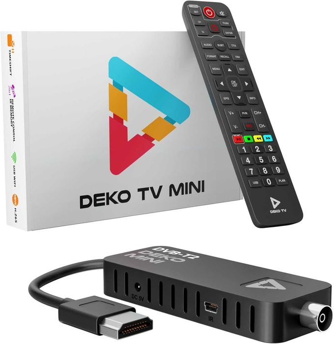 DEKO TV MINI DVB-T2 HEVC/H.265 цифров TV тунер! Топ цена!
