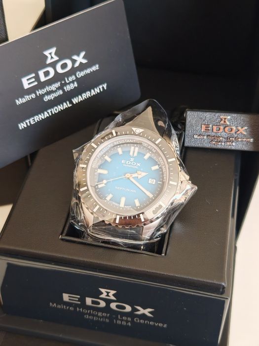 Edox Skydiver Neptunian нов с гаранция