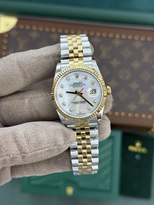 Rolex Date-Just 36mm Pearl Dial