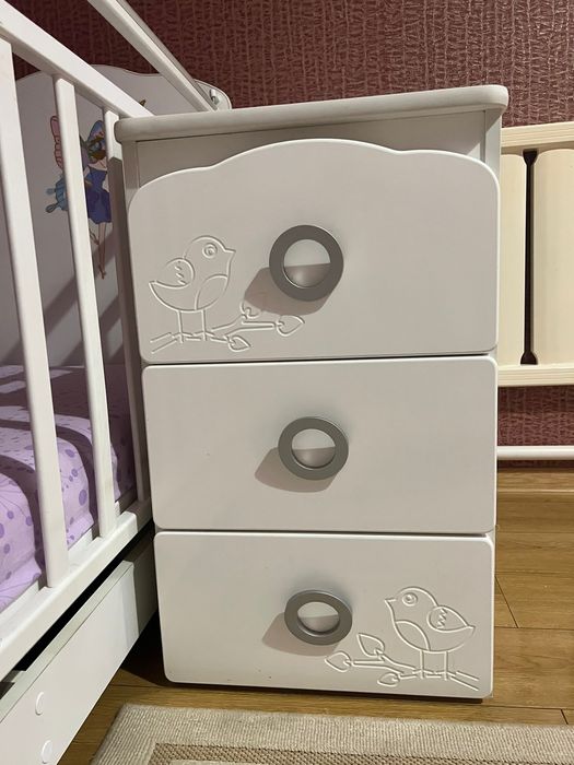 Кровать детская состав береза