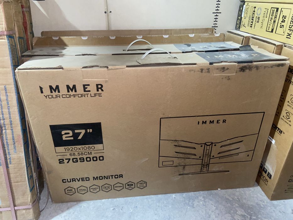 Игровой изогнутый монитор IMMER 27" Curved 165Hz Full HD