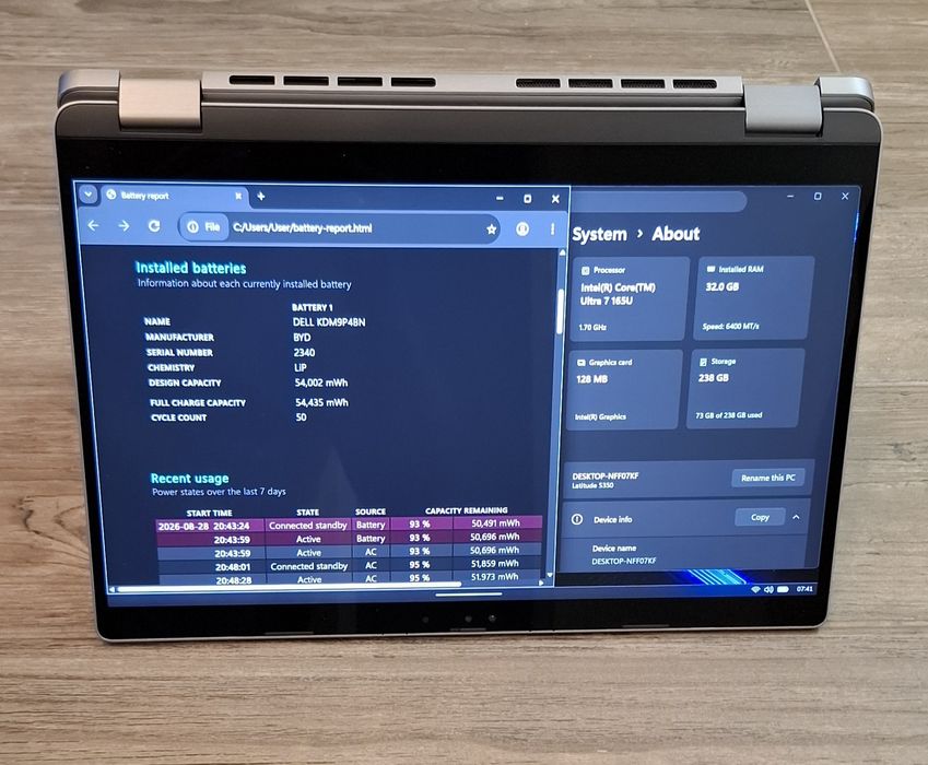 Dell Latitude 5350 AI | Ultra 7 165U | 32GB RAM DDR5 | 256SSD |  TOUCHSCREEN