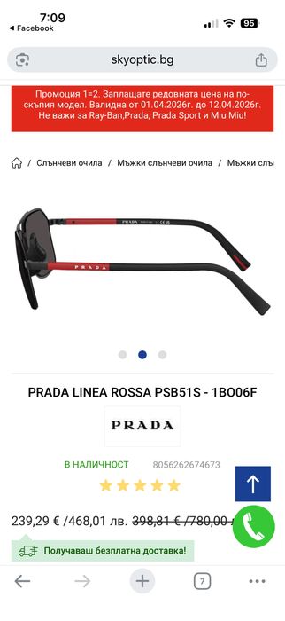 Prada Linea RoSSA Черен мат