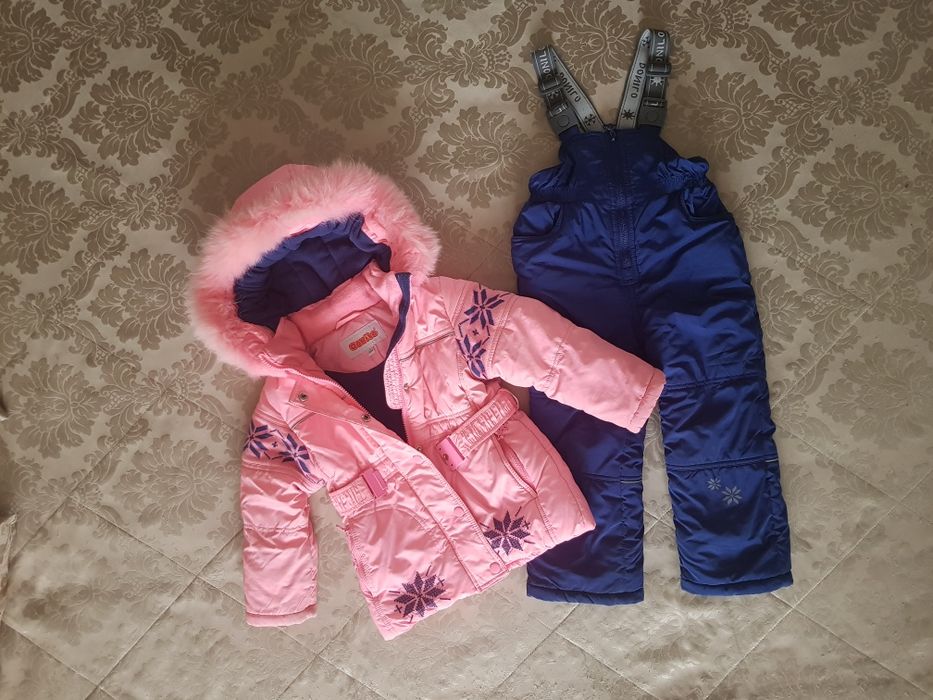 Зимний детский костюм на девочку