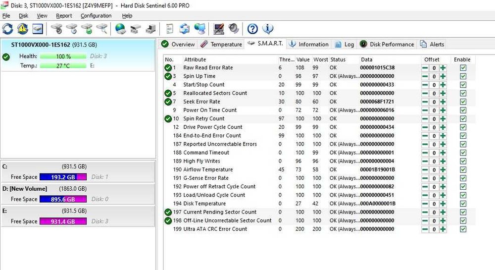 Hard disk Seagate SV35 3.5 1TB 7200rpm 64MB SATA3 (ST1000VX000)