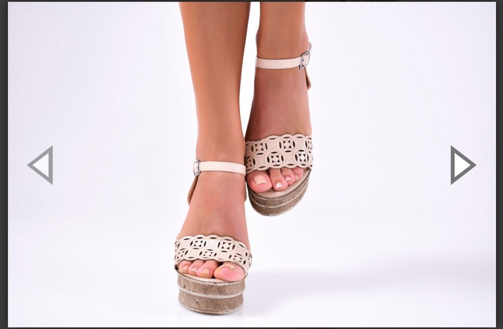 Дамски сандали на платформа