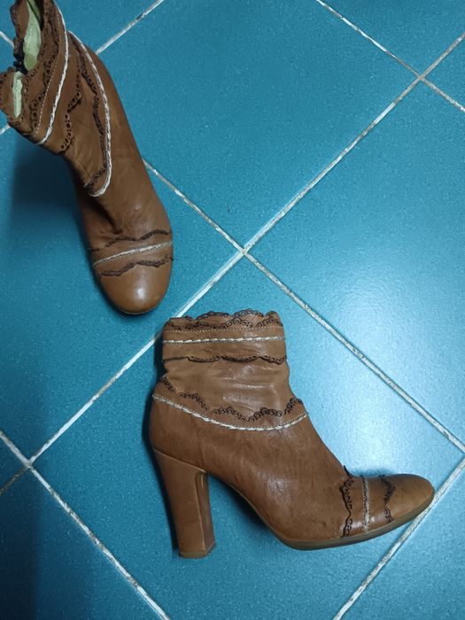 Botine piele naturala/pantofi/ciocate