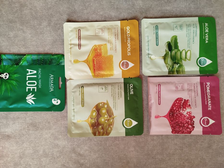 Маски для лица много