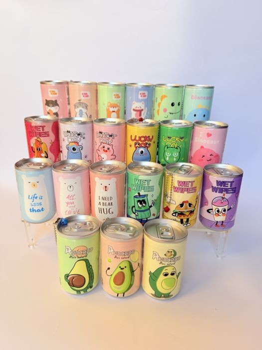 Мокри кърпички в кенче – 20+ модела, на едро и дребно