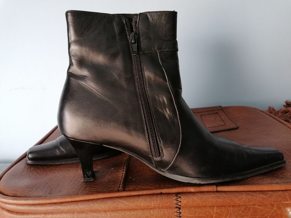 Botine dama din piele naturală