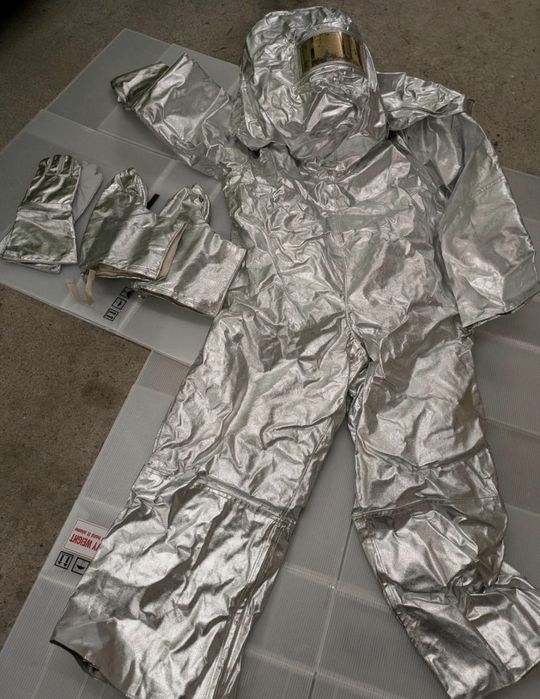 Costum original anti-foc aluminizat pompieri patrundere grea