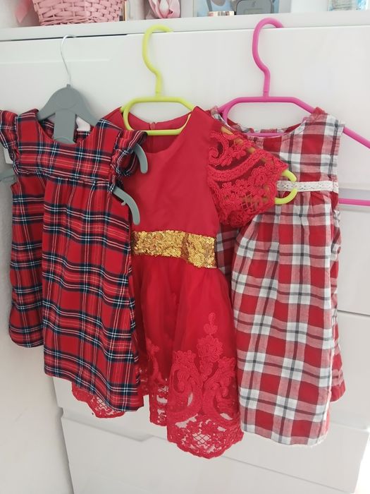 Червени рокли по 7 лв