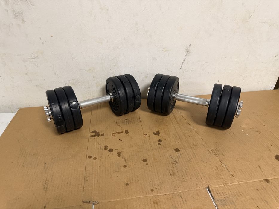 Gantere reglabile noi set 20 kg. 10 kg+10 kg=20 kg pret promo 120 lei