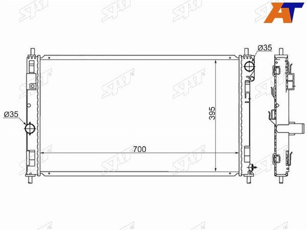 Радиатор Dodge Avenger