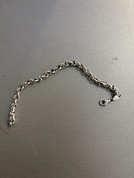 Сребърни бижута - синджир, 3 гривни и кръст