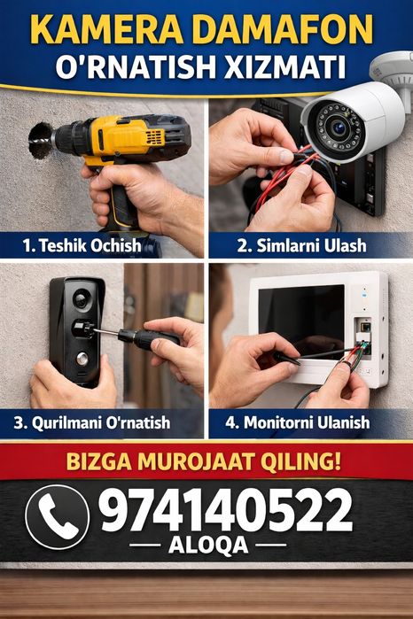 Kamera Danafon órnatish xizmati