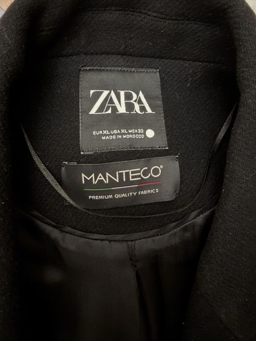 Пальто Zara размер 48 черное