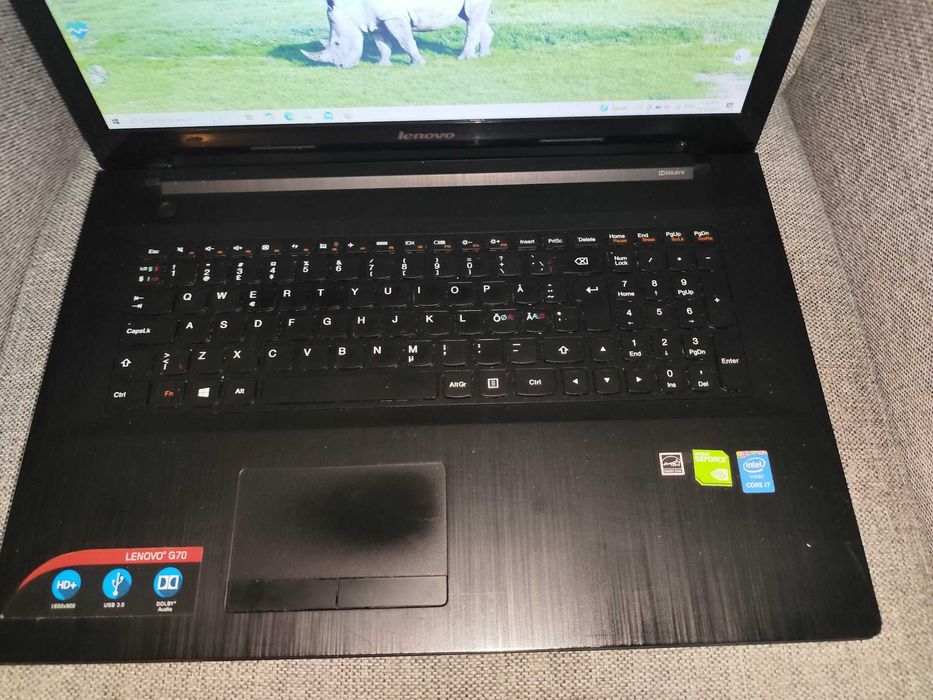 Laptop gaming ieftin Lenovo G70, I7 gen4, 8Gb RAM, ssd240, pv dedicata