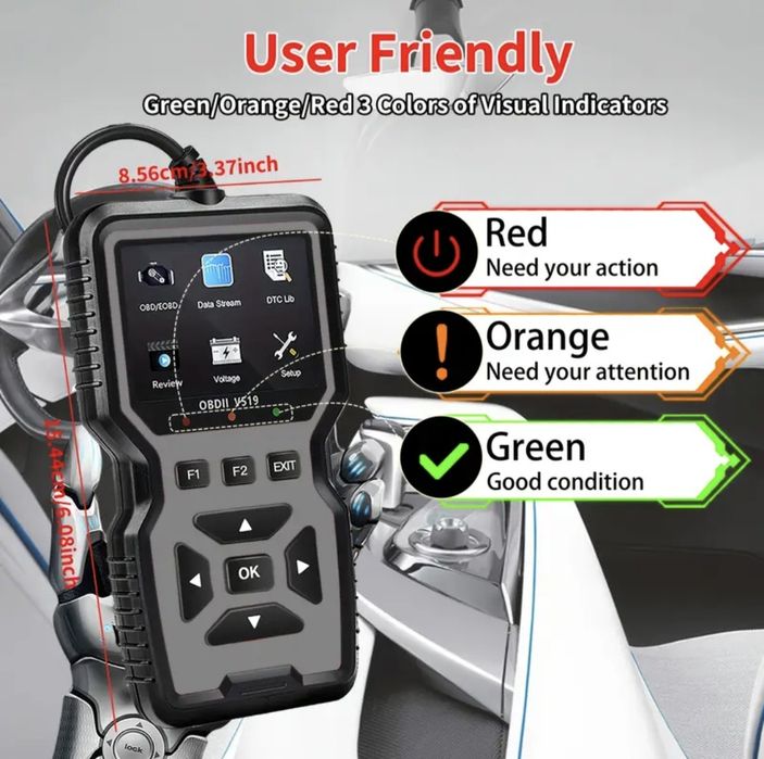 Scanner diagnosticare tester auto OBDII OBD2, citire și ștergere