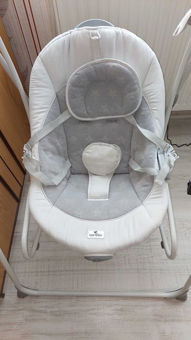 LORELLI Classic Електрическа люлка-шезлонг 2в1 TANGO COOL GREY STARS